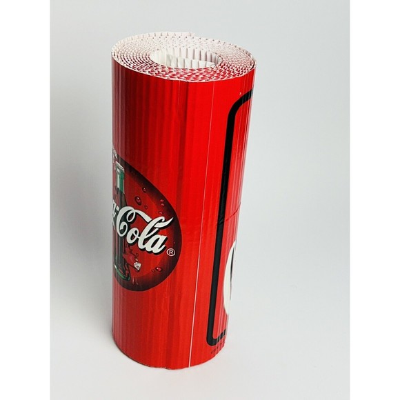 90’s Coca-Cola Classic‎ Corrugated Paper Bar Coke Backdrop Advertising Banner - Picture 3 of 10